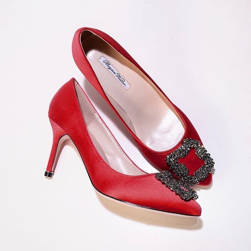 Velvet High Heels